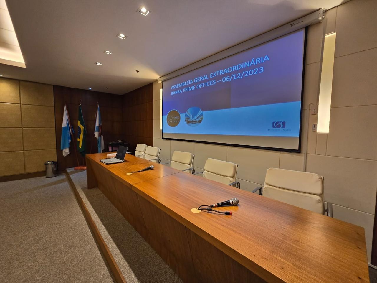 Estrutura preparada para o evento